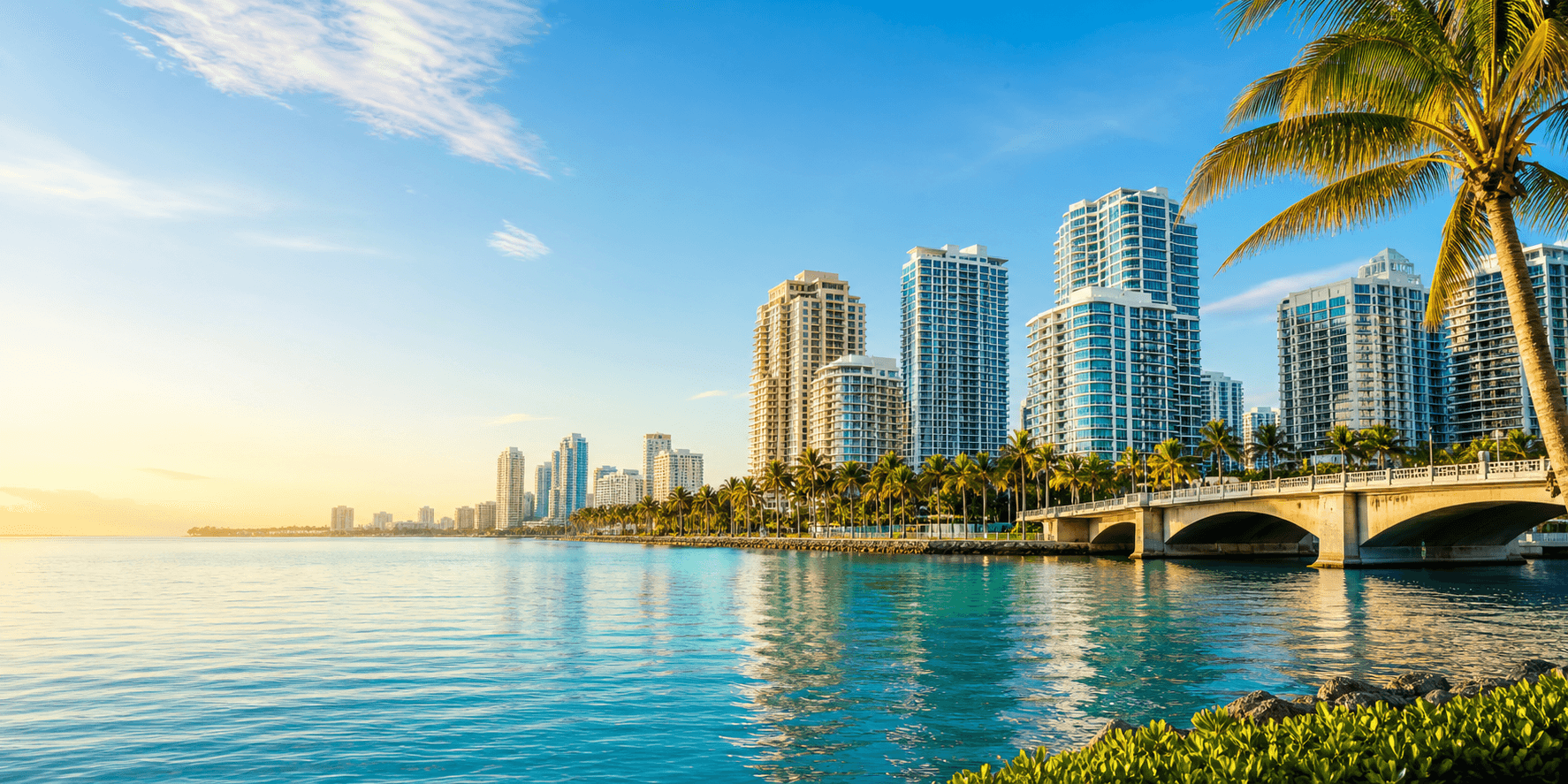 Florida waterfront skyline